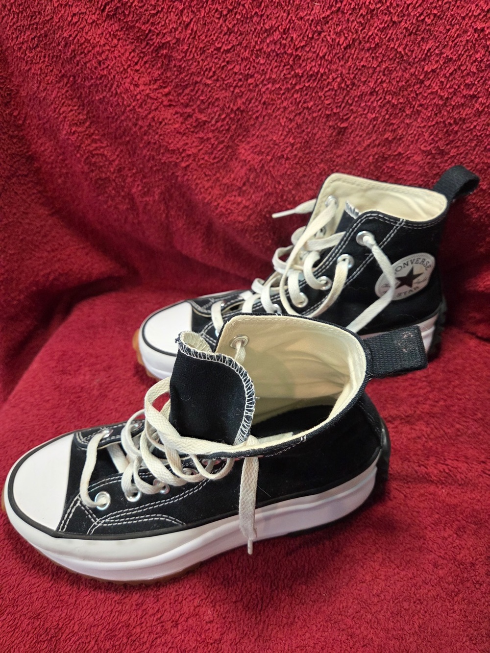 CONVERSE CHUCK TAYLOR ALL STAR RUN HIKE HI TOP PLATFORM SNEAKER - Picture 6 of 9